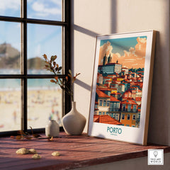 Porto Print part of our best collection or travel posters and prints - ThisArtWorld