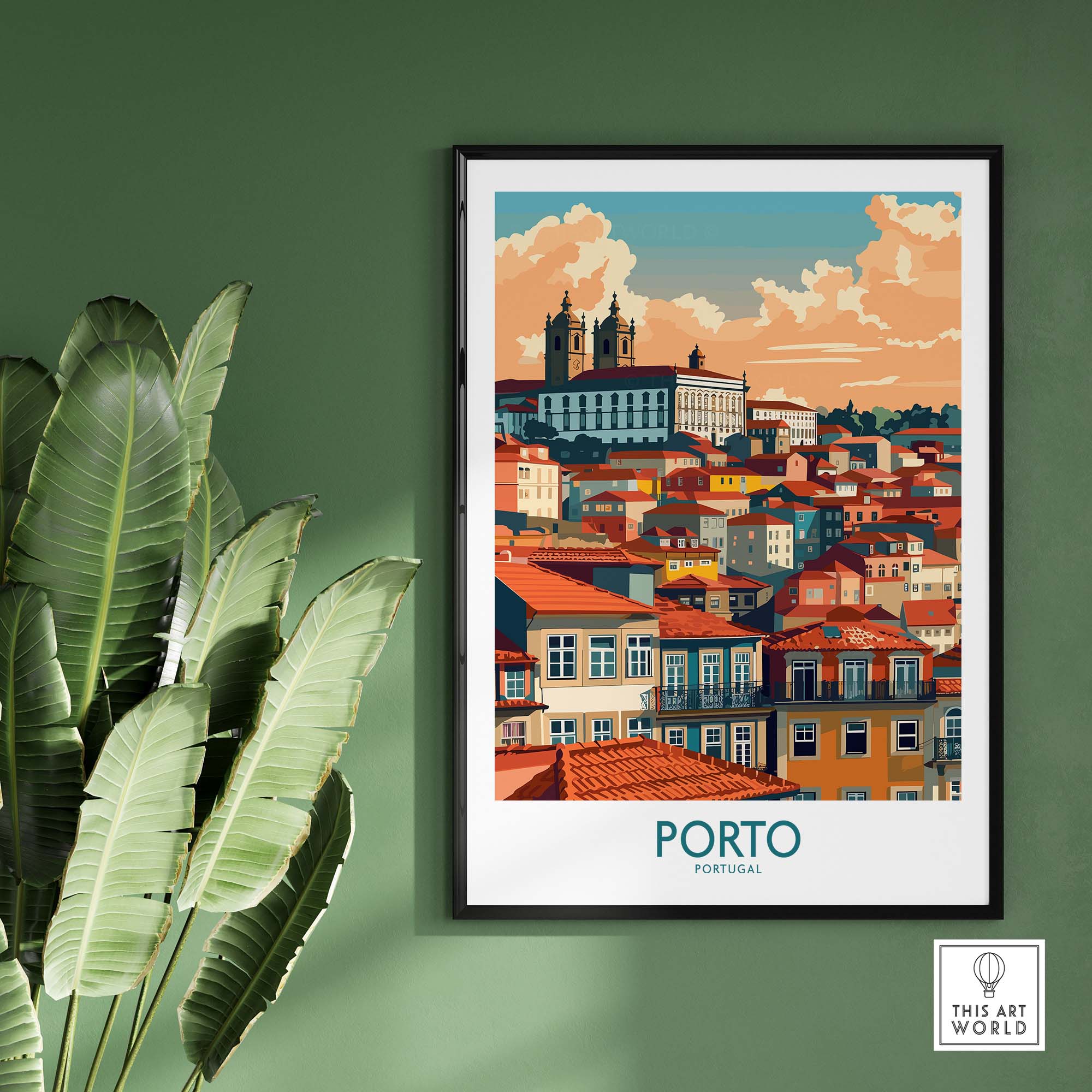Porto Print part of our best collection or travel posters and prints - ThisArtWorld