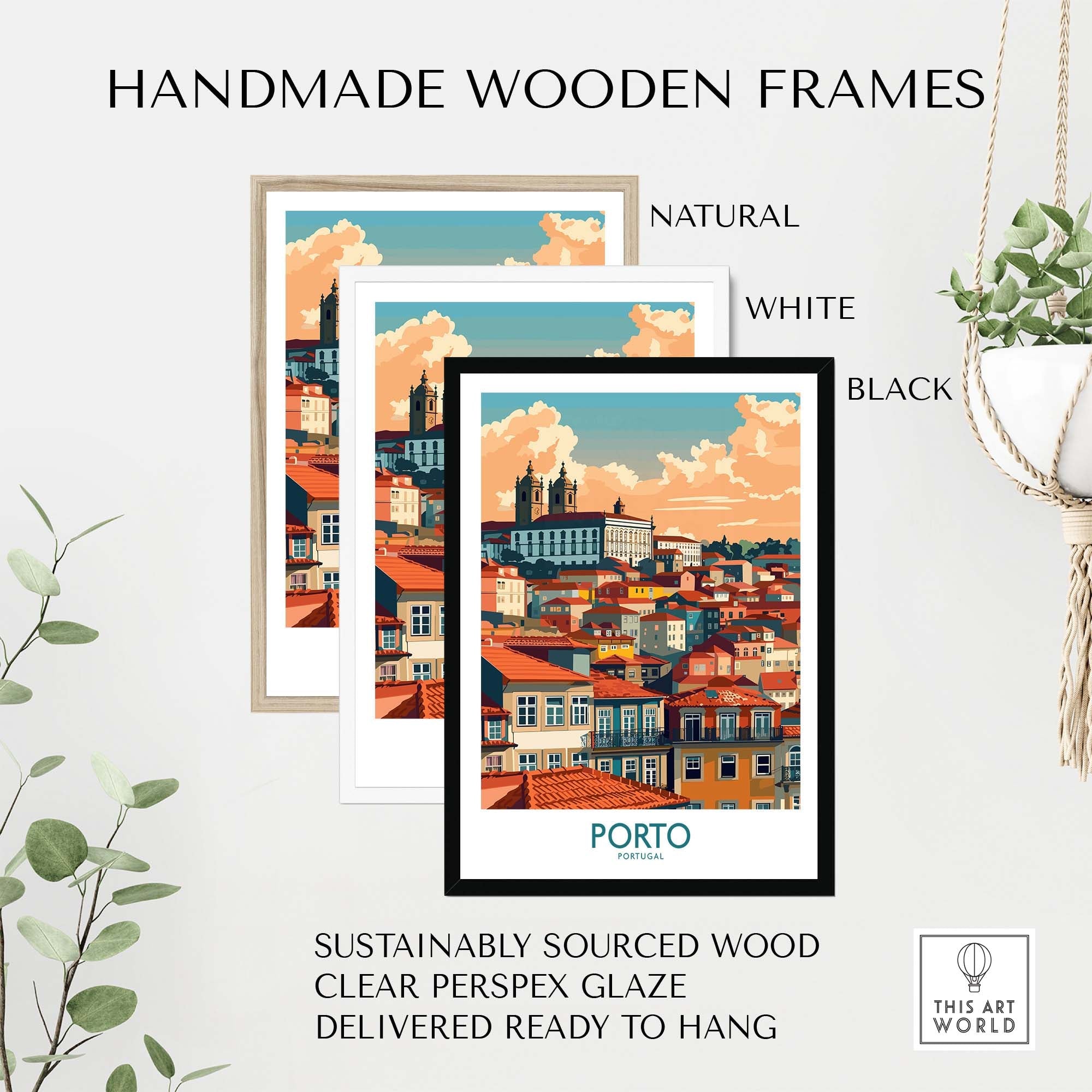Porto Print part of our best collection or travel posters and prints - ThisArtWorld