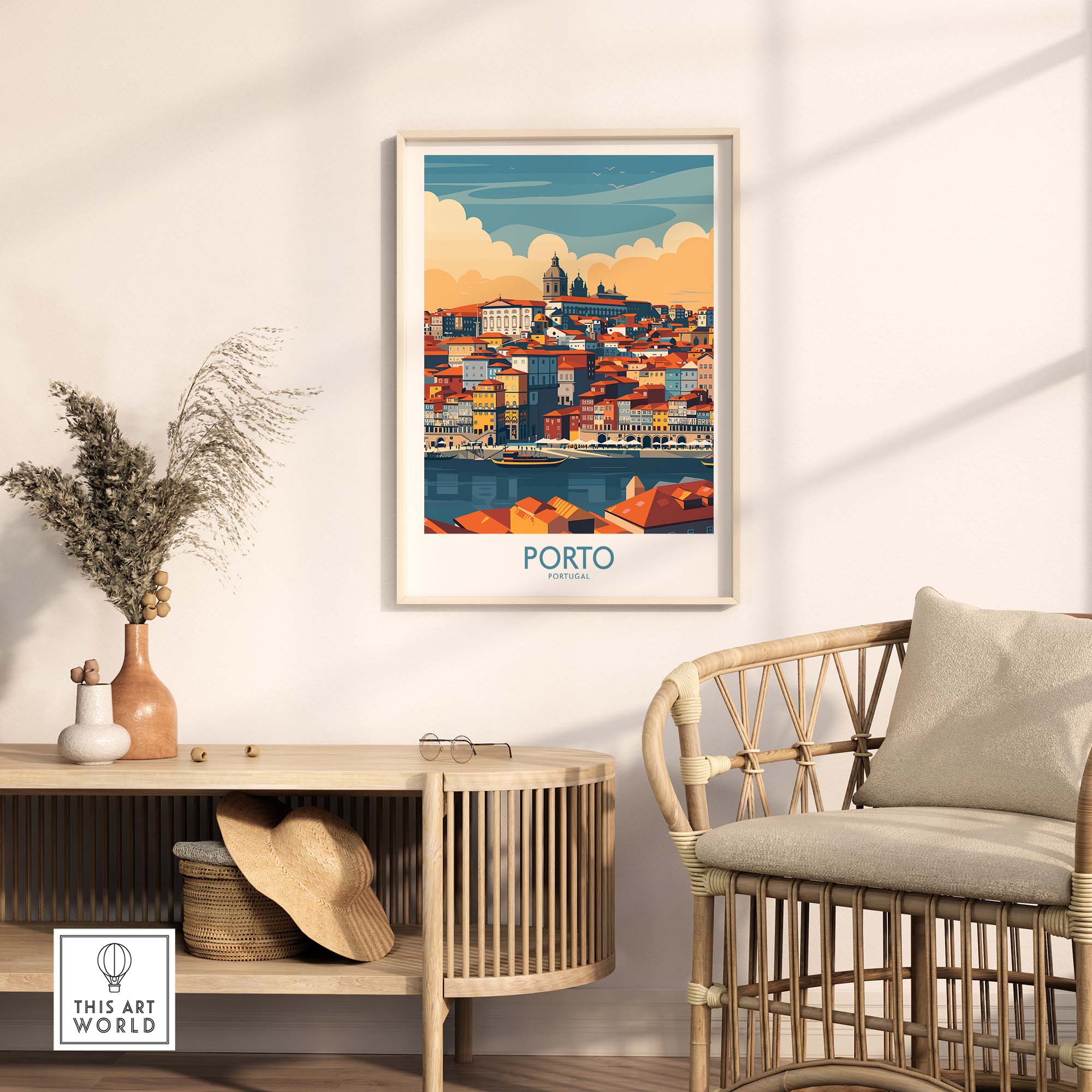Porto Travel Poster part of our best collection or travel posters and prints - ThisArtWorld