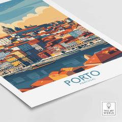 Porto Travel Poster part of our best collection or travel posters and prints - ThisArtWorld