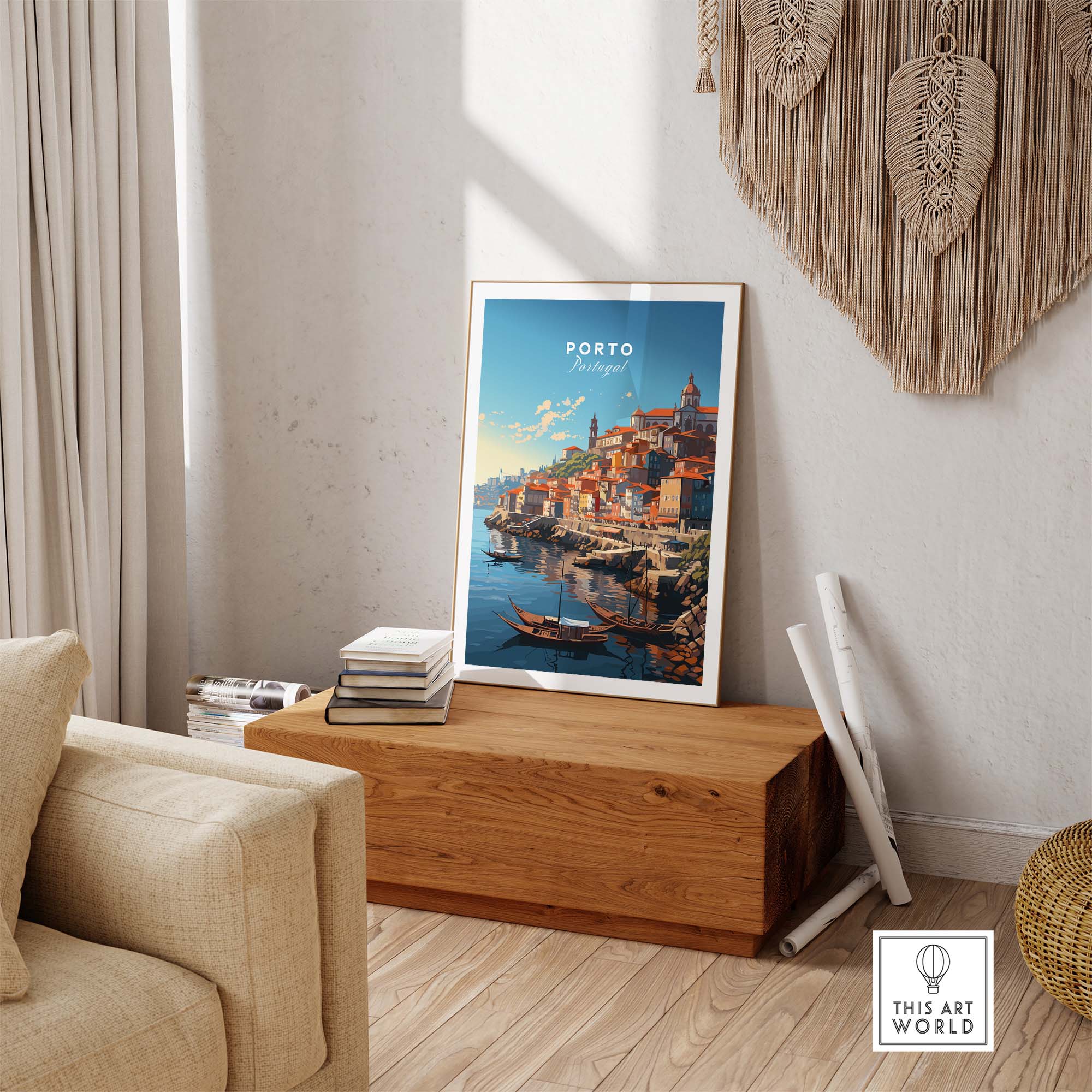 Porto Travel Print part of our best collection or travel posters and prints - ThisArtWorld
