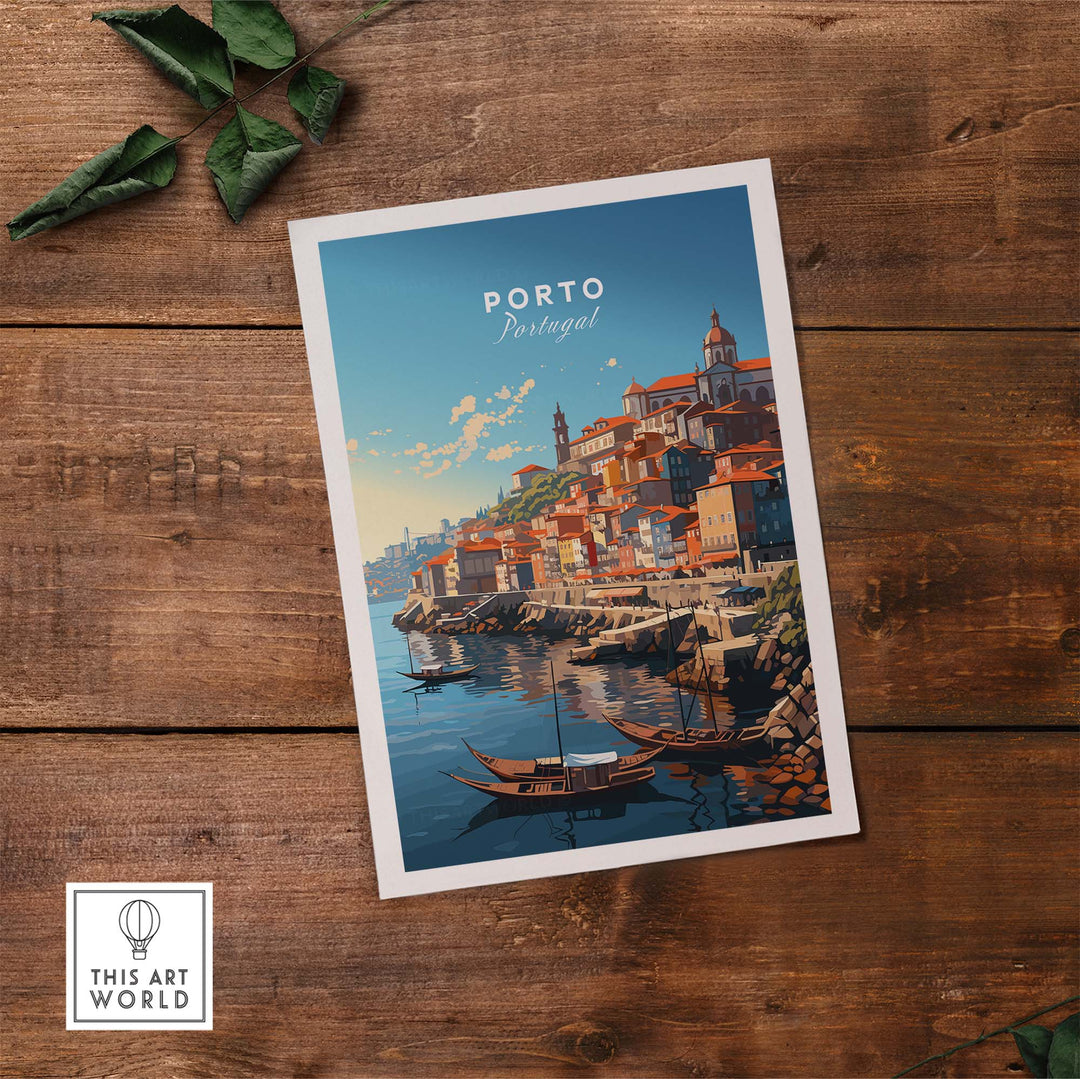 Porto Travel Print part of our best collection or travel posters and prints - ThisArtWorld
