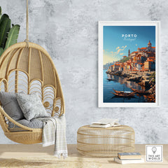 Porto Travel Print part of our best collection or travel posters and prints - ThisArtWorld