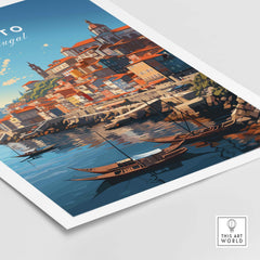 Porto Travel Print part of our best collection or travel posters and prints - ThisArtWorld