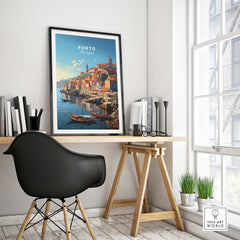 Porto Travel Print part of our best collection or travel posters and prints - ThisArtWorld