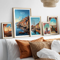 Porto Travel Print part of our best collection or travel posters and prints - ThisArtWorld