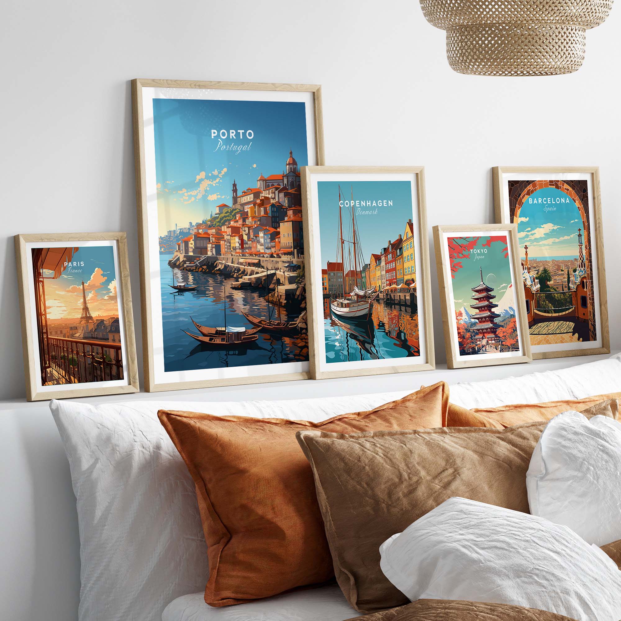 Porto Travel Print part of our best collection or travel posters and prints - ThisArtWorld