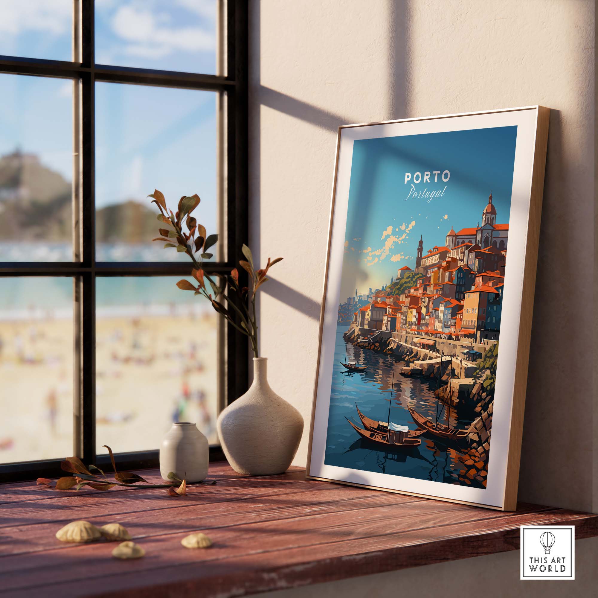 Porto Travel Print part of our best collection or travel posters and prints - ThisArtWorld