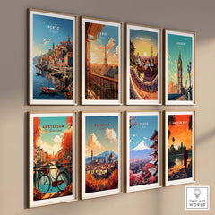 Porto Travel Print part of our best collection or travel posters and prints - ThisArtWorld
