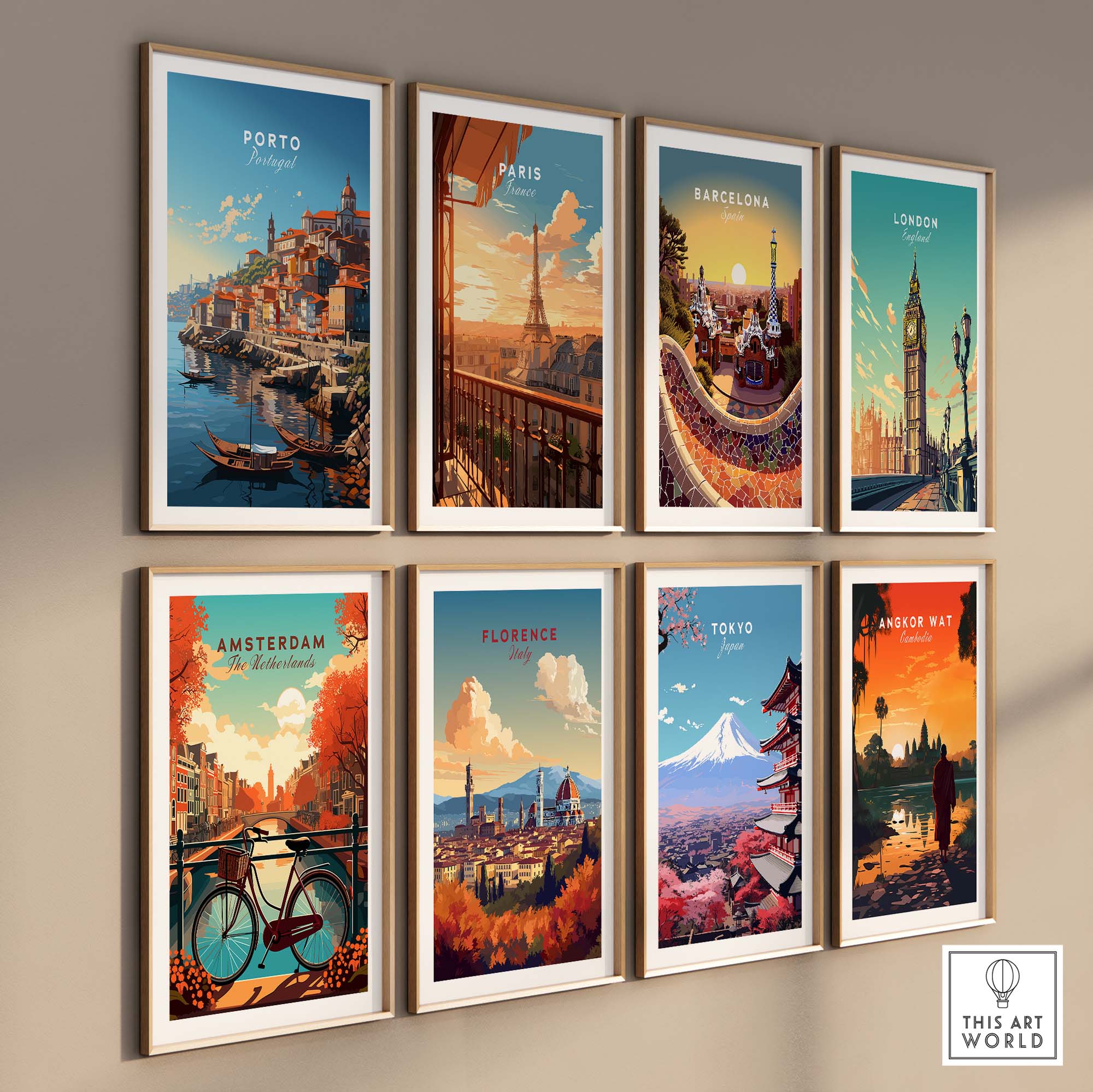 Porto Travel Print part of our best collection or travel posters and prints - ThisArtWorld