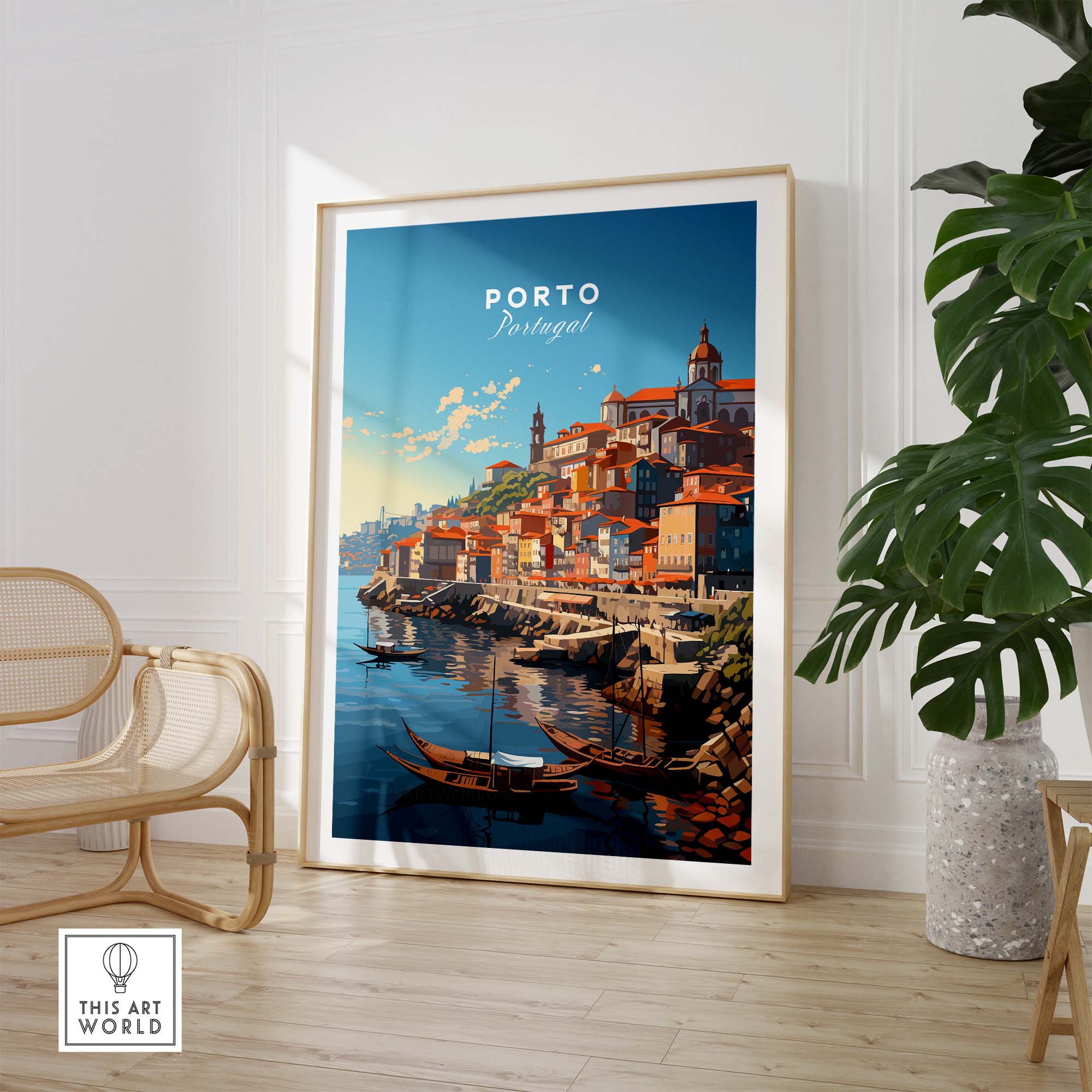 Porto Travel Print part of our best collection or travel posters and prints - ThisArtWorld