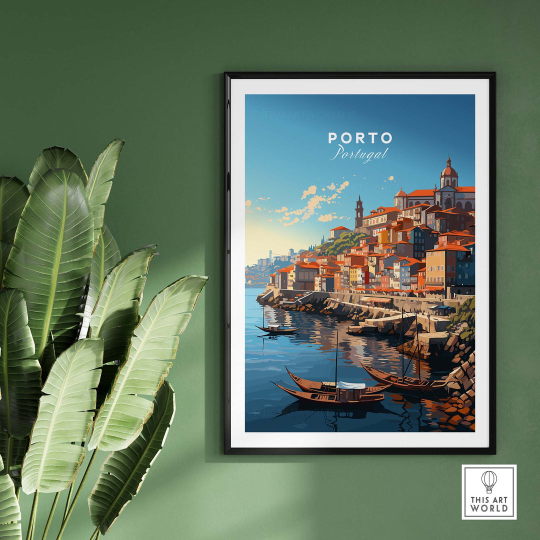 Porto Travel Print part of our best collection or travel posters and prints - ThisArtWorld