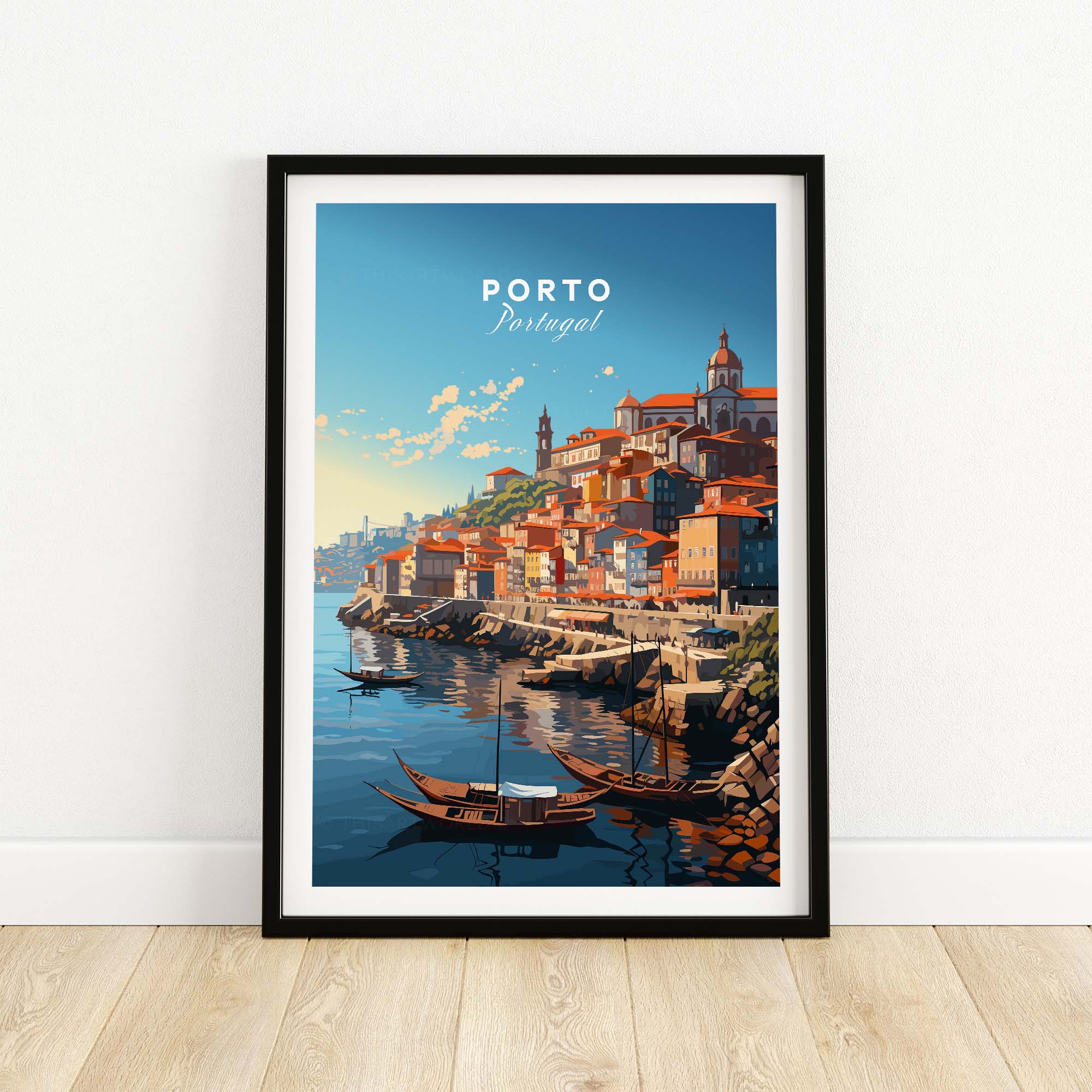 Porto Travel Print part of our best collection or travel posters and prints - ThisArtWorld