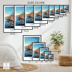 Porto Wall Art Print part of our best collection or travel posters and prints - ThisArtWorld