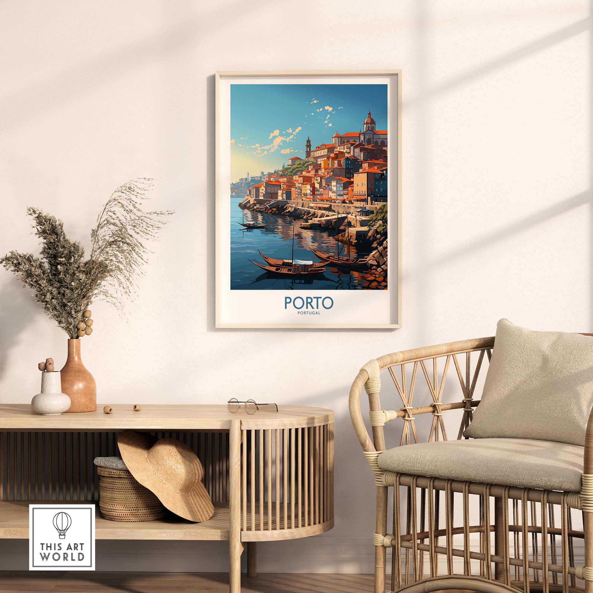 Porto Wall Art Print part of our best collection or travel posters and prints - ThisArtWorld