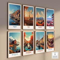 Porto Wall Art Print part of our best collection or travel posters and prints - ThisArtWorld