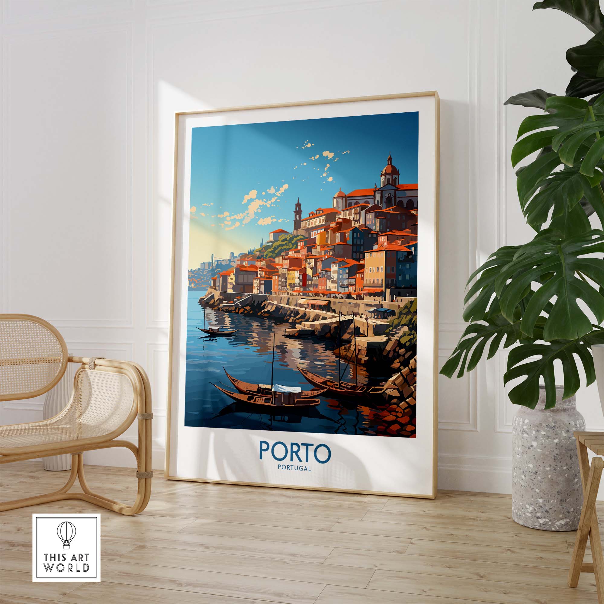 Porto Wall Art Print part of our best collection or travel posters and prints - ThisArtWorld
