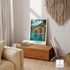 Portofino Print Italy