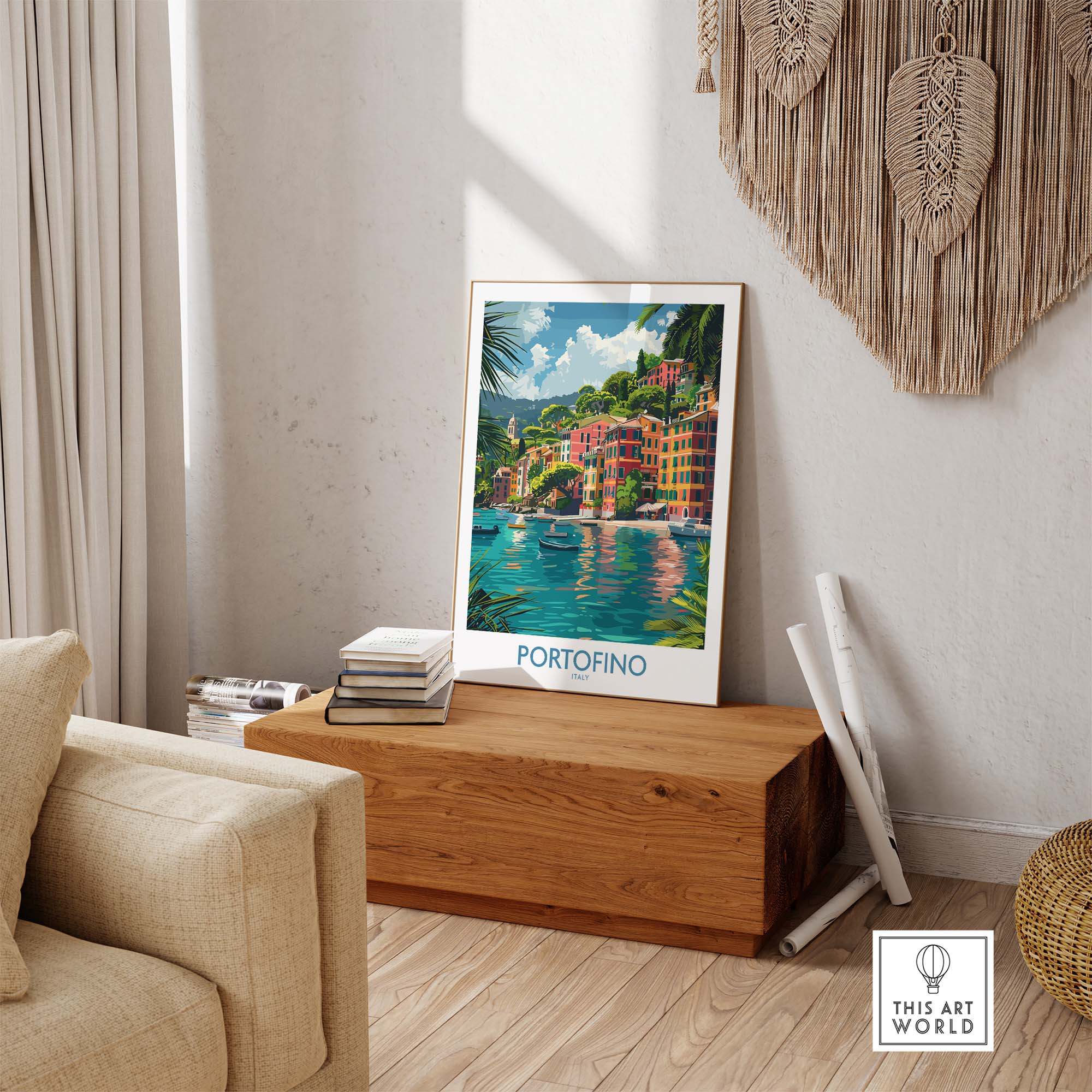 Portofino Print Italy