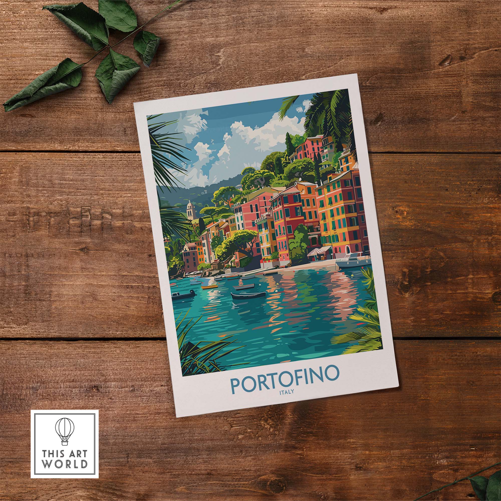Portofino Print Italy