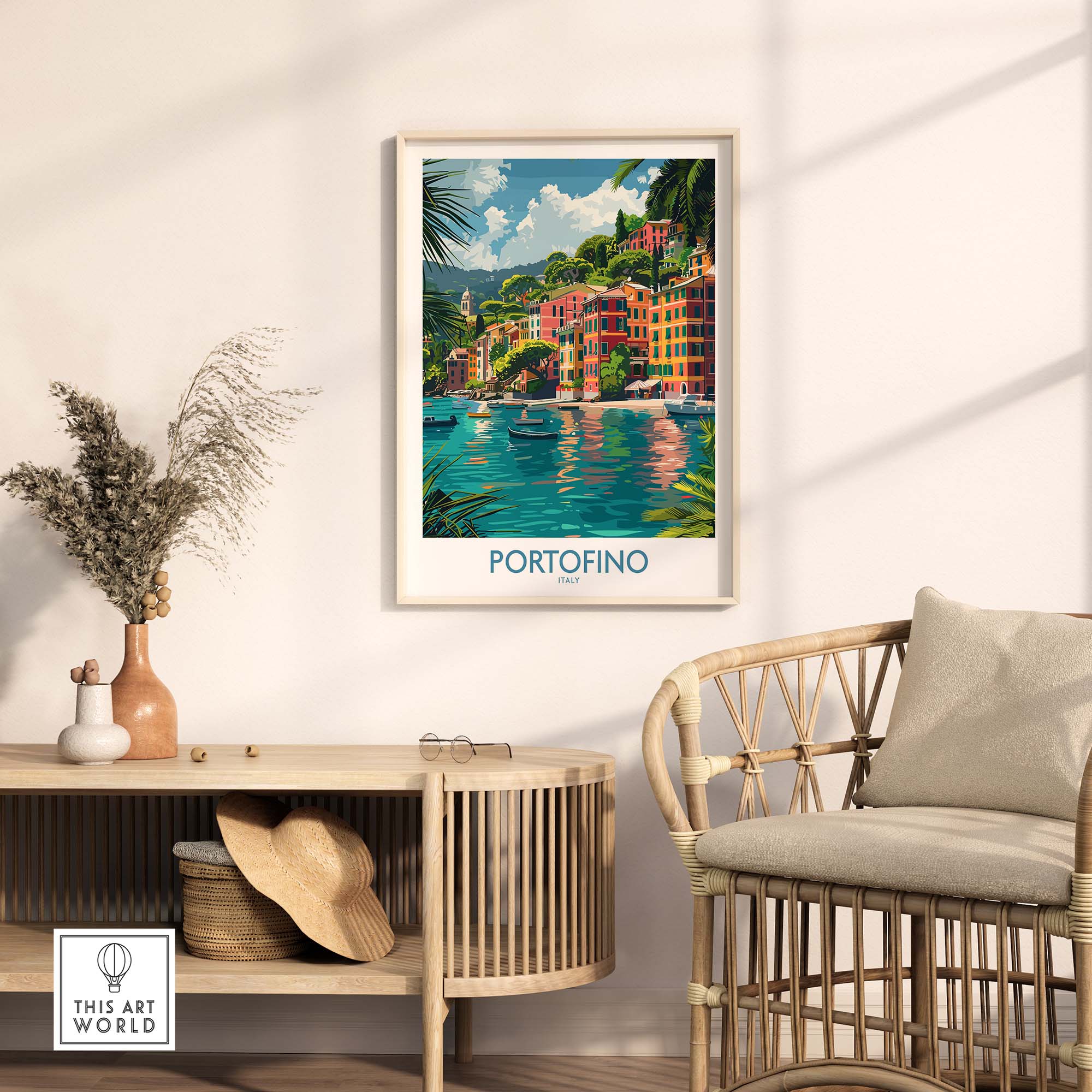Portofino Print Italy