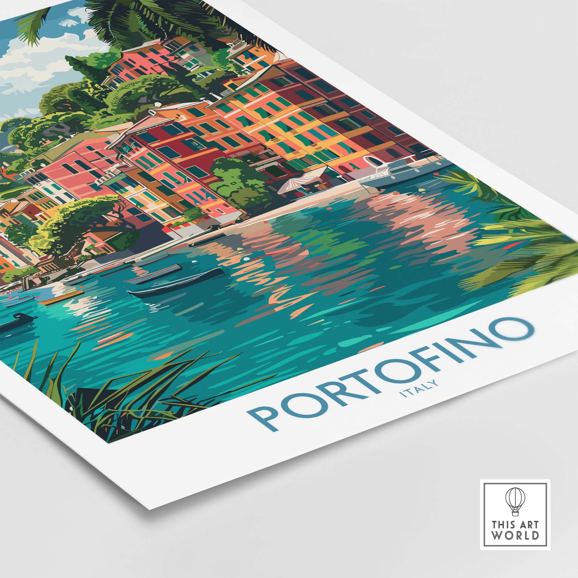Portofino Print Italy