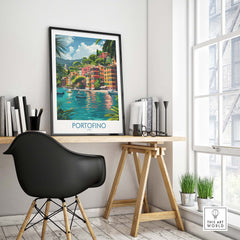 Portofino Print Italy