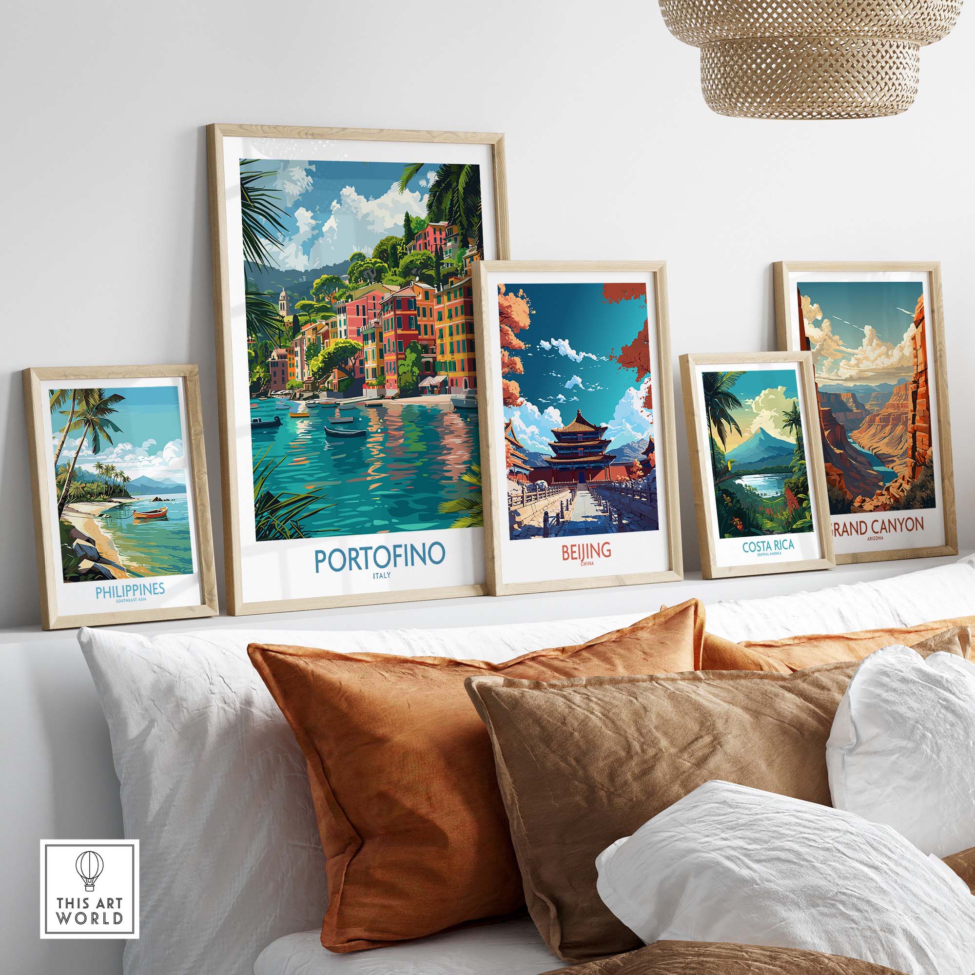 Portofino Print Italy