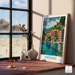 Portofino Print Italy