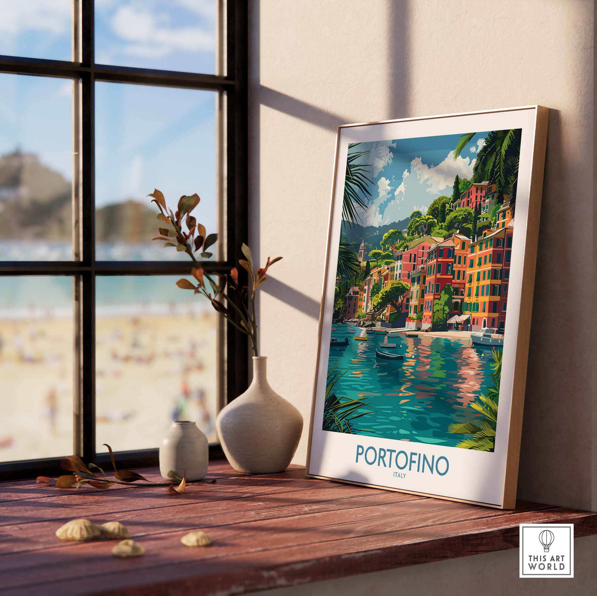 Portofino Print Italy