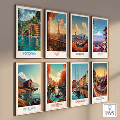Portofino Print Italy