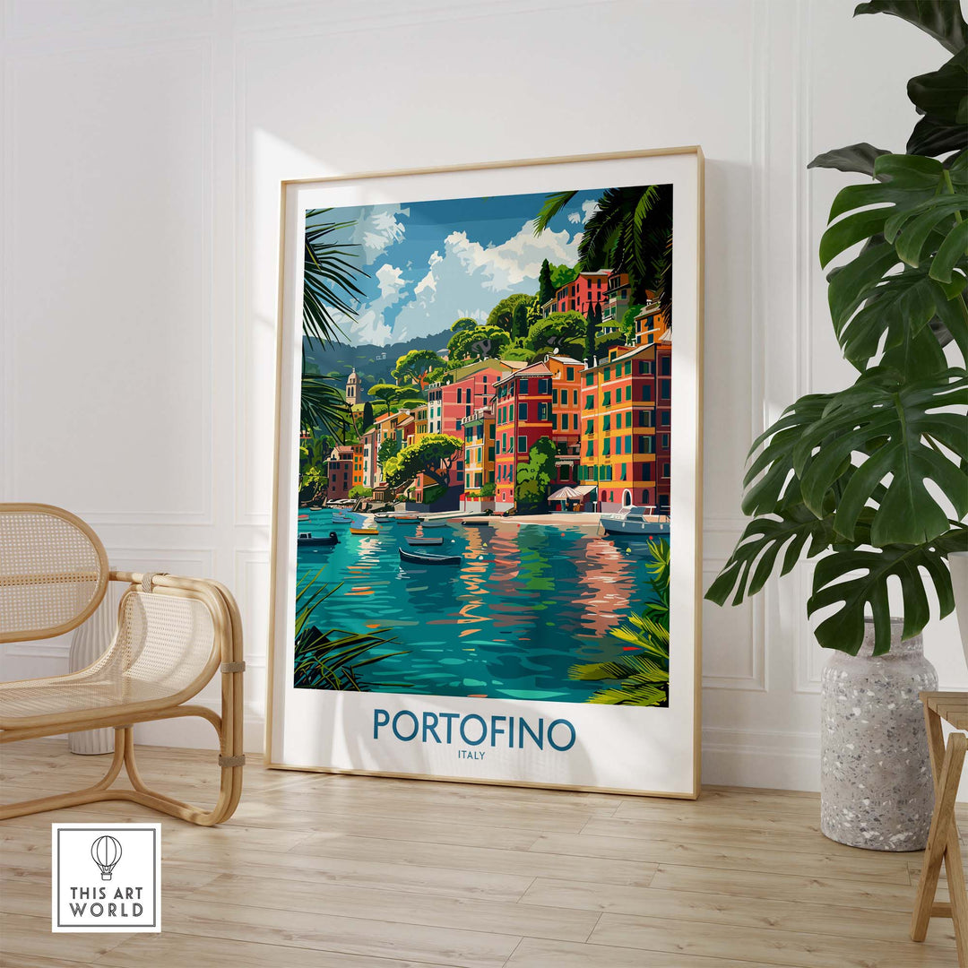 Portofino Print Italy