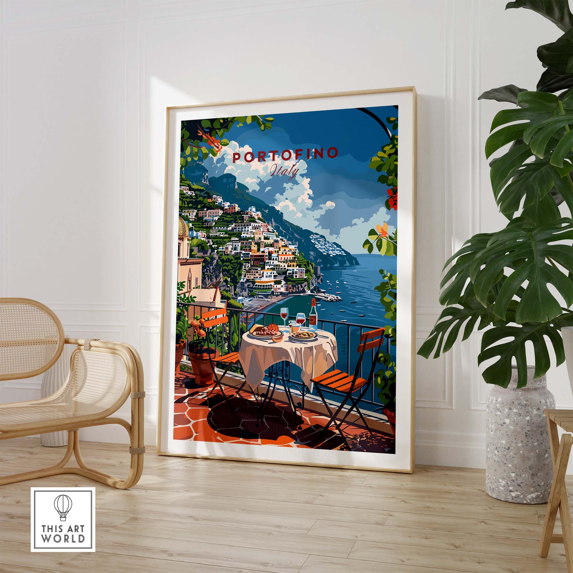 Portofino Travel Poster