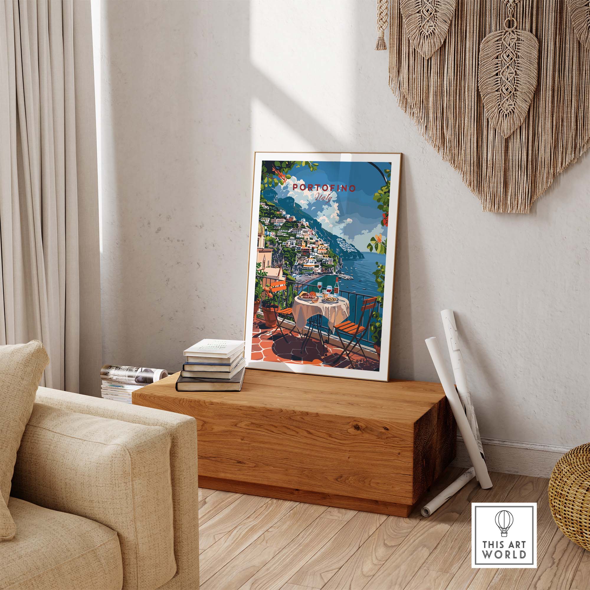 Portofino Travel Poster