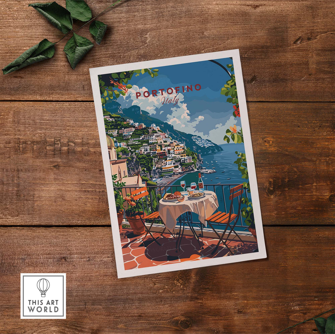 Portofino Travel Poster