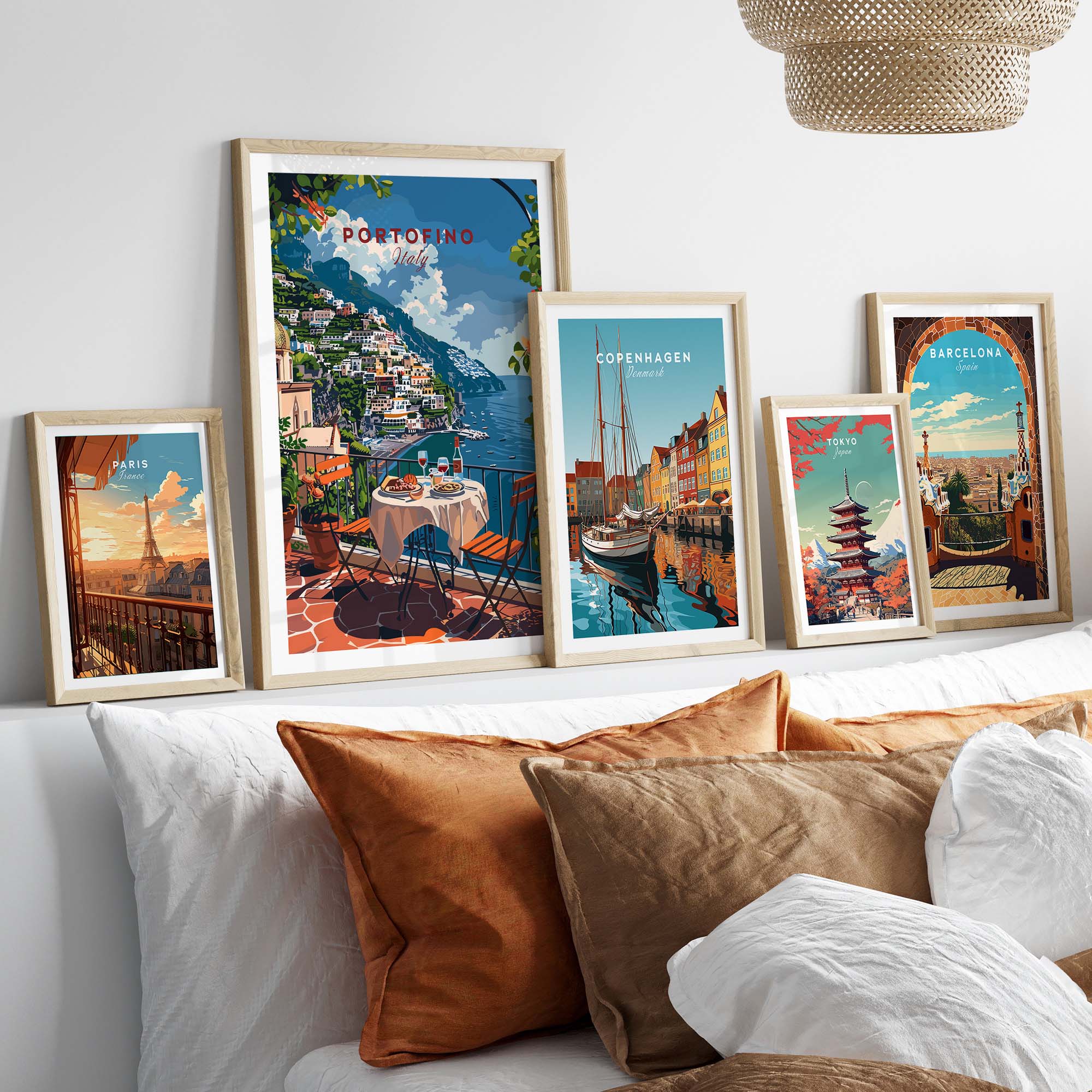 Portofino Travel Poster