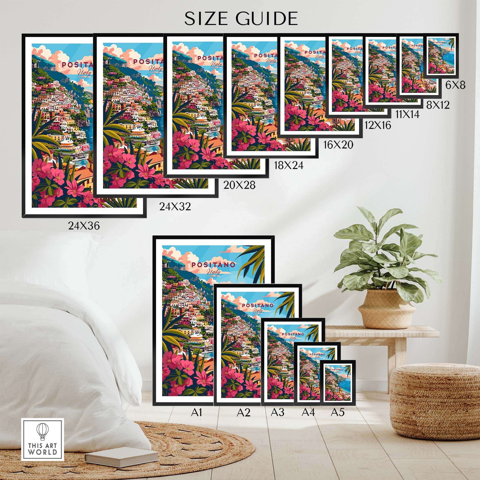 Positano Art Print