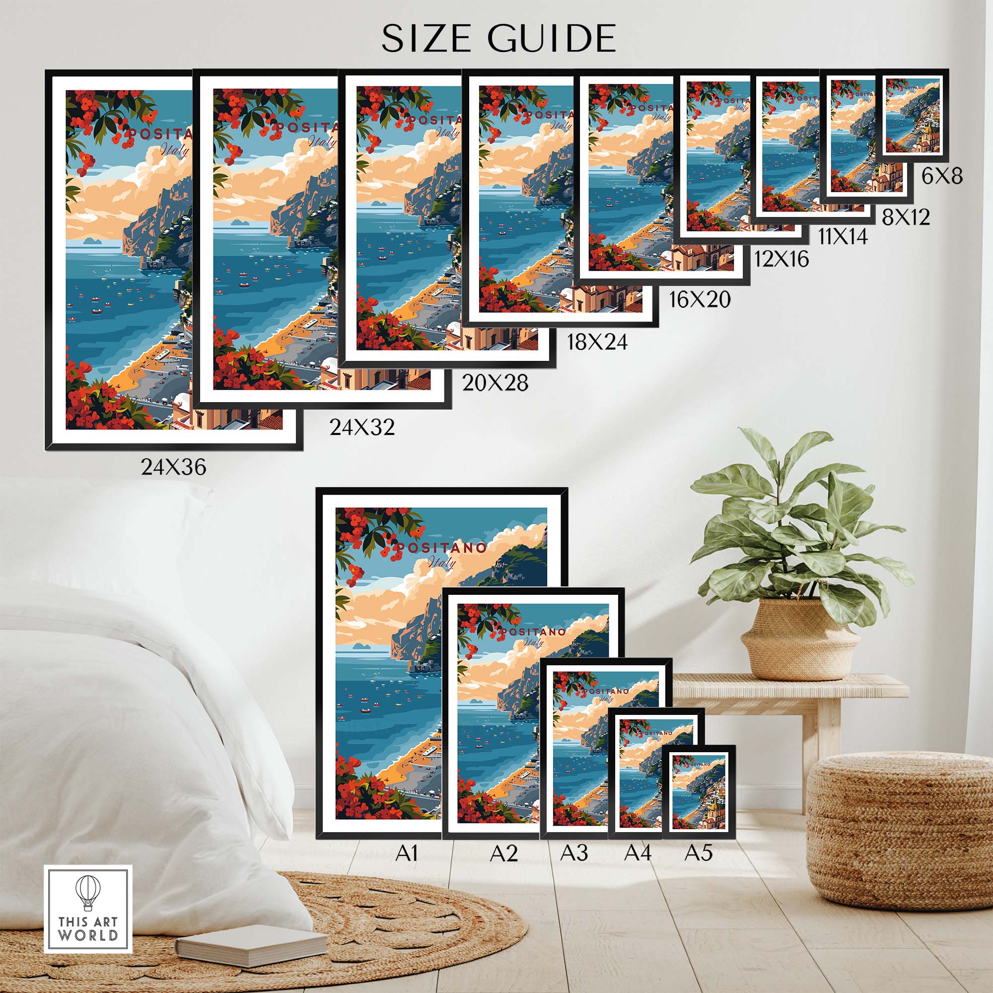 Positano Poster Italy