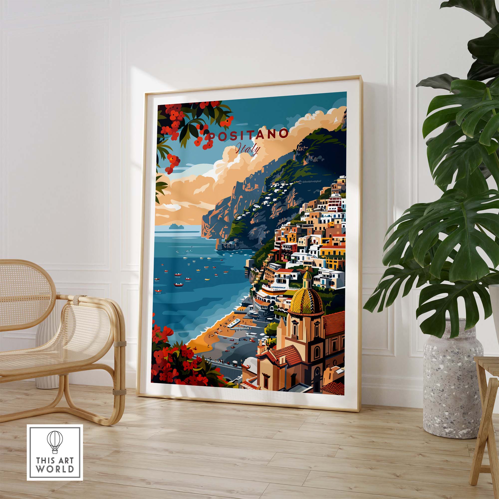 Positano Poster Italy