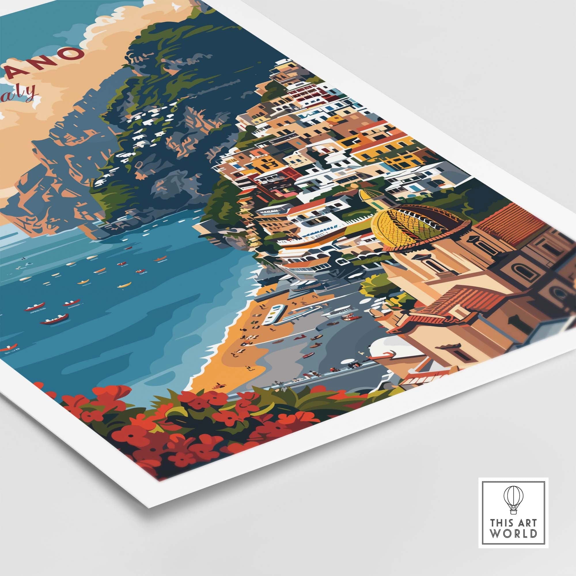 Positano Poster Italy