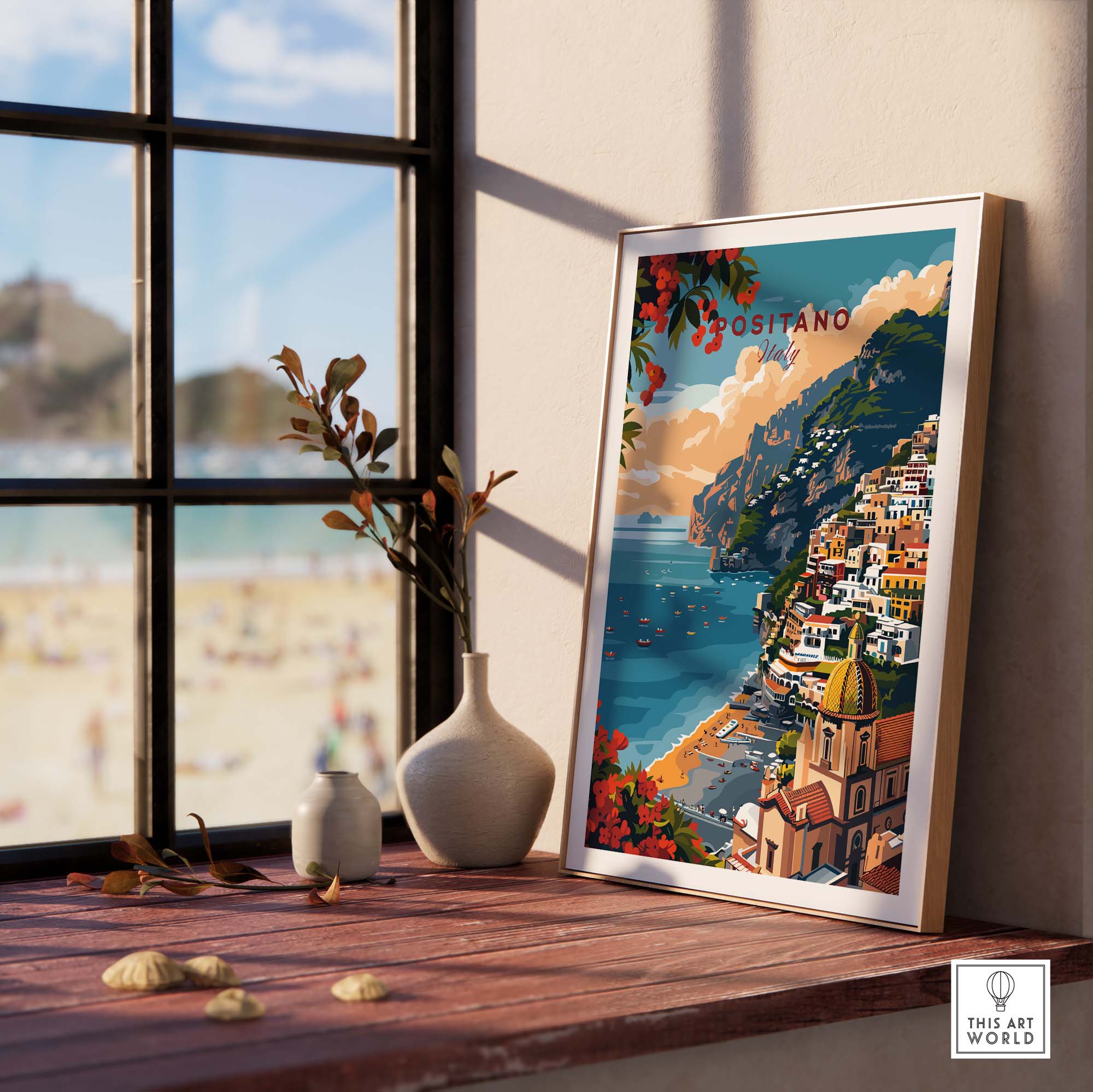 Positano Poster Italy