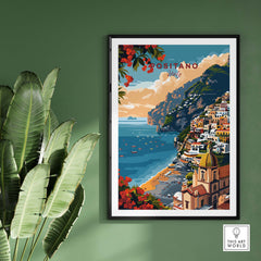 Positano Poster Italy