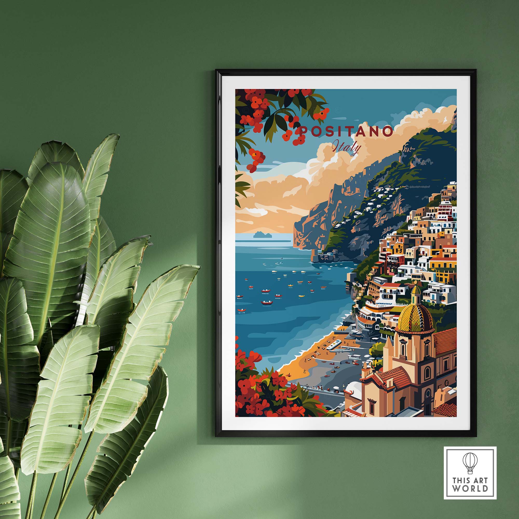 Positano Poster Italy