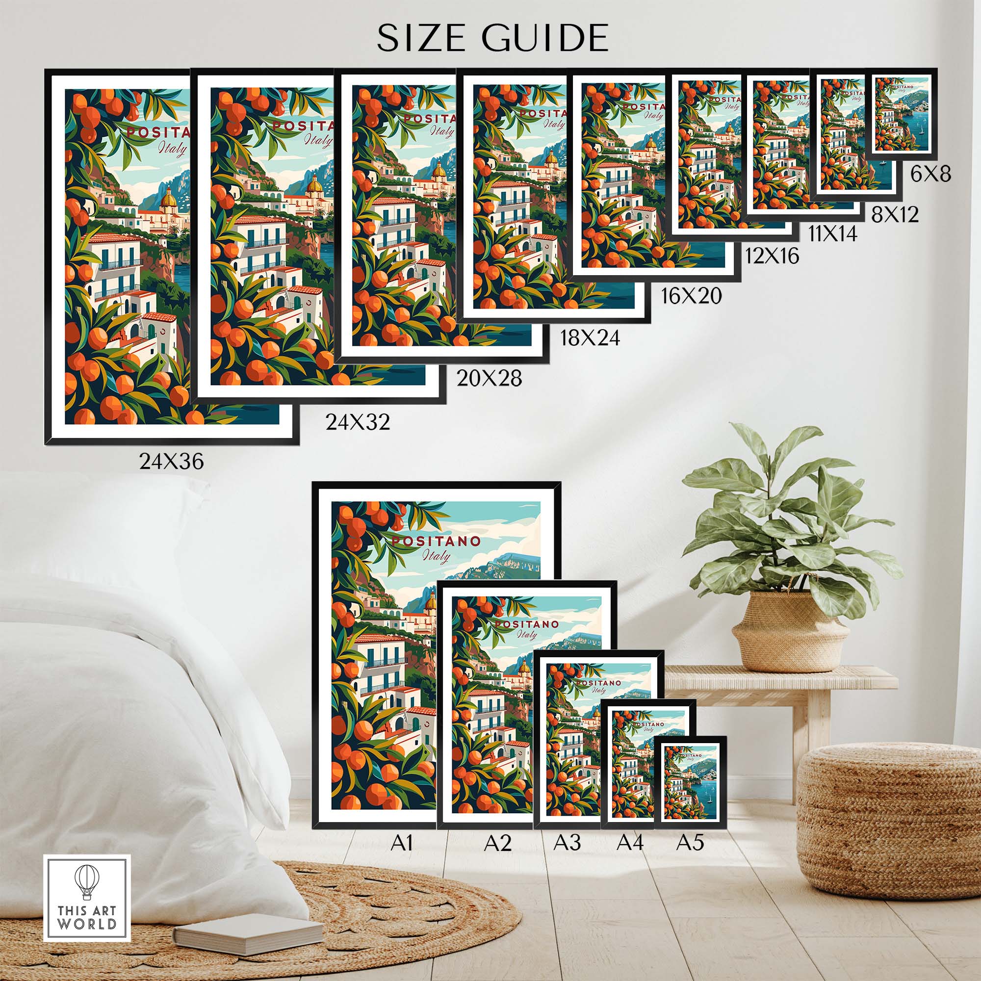 Positano Poster Print