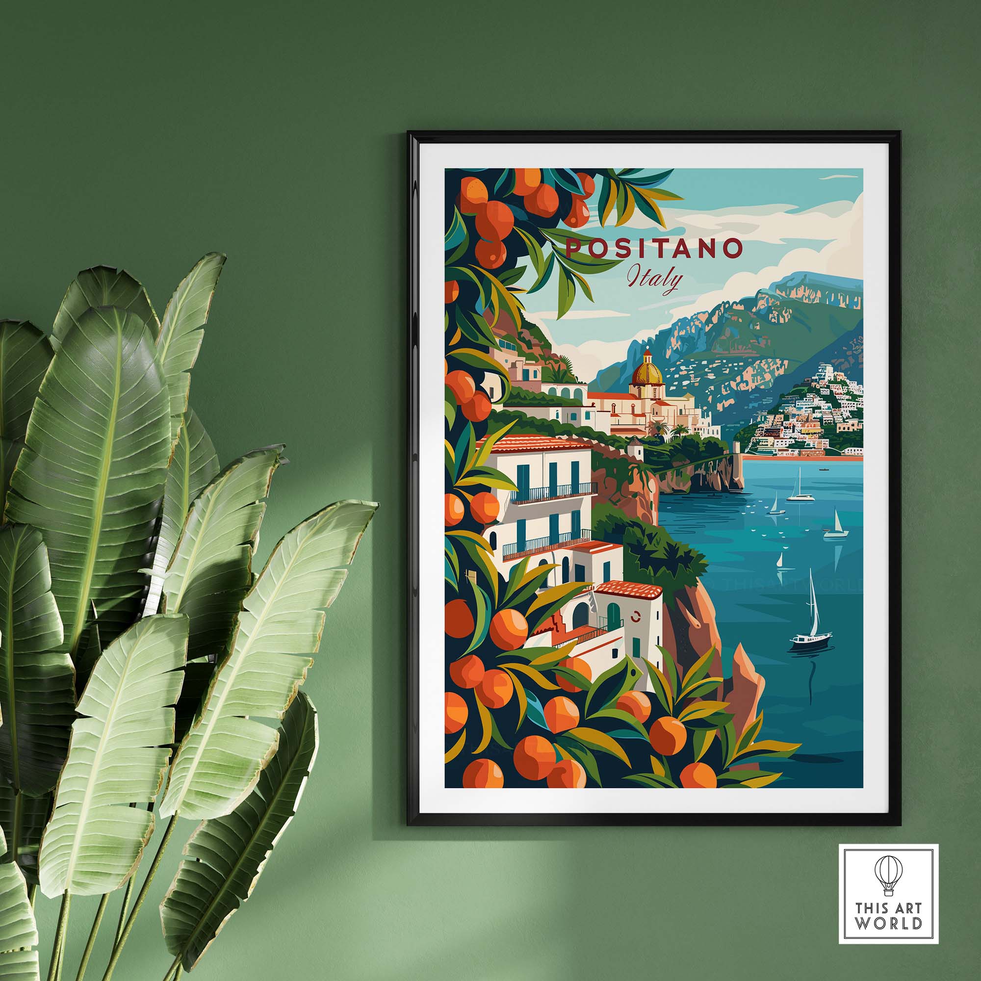 Positano Poster Print