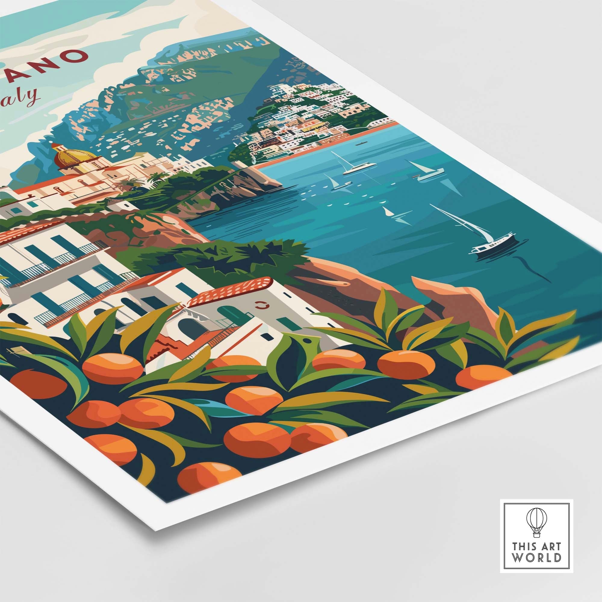 Positano Poster Print