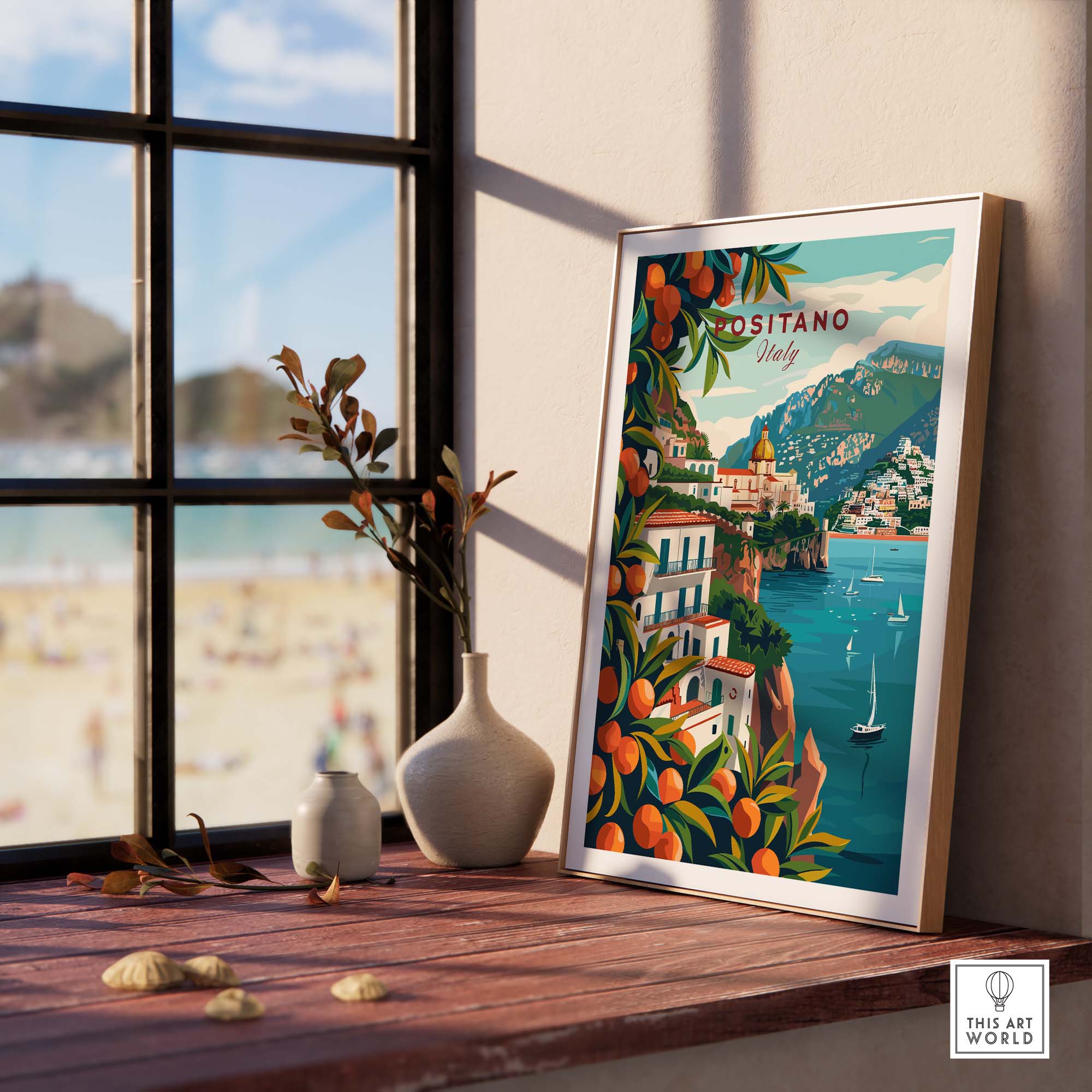 Positano Poster Print