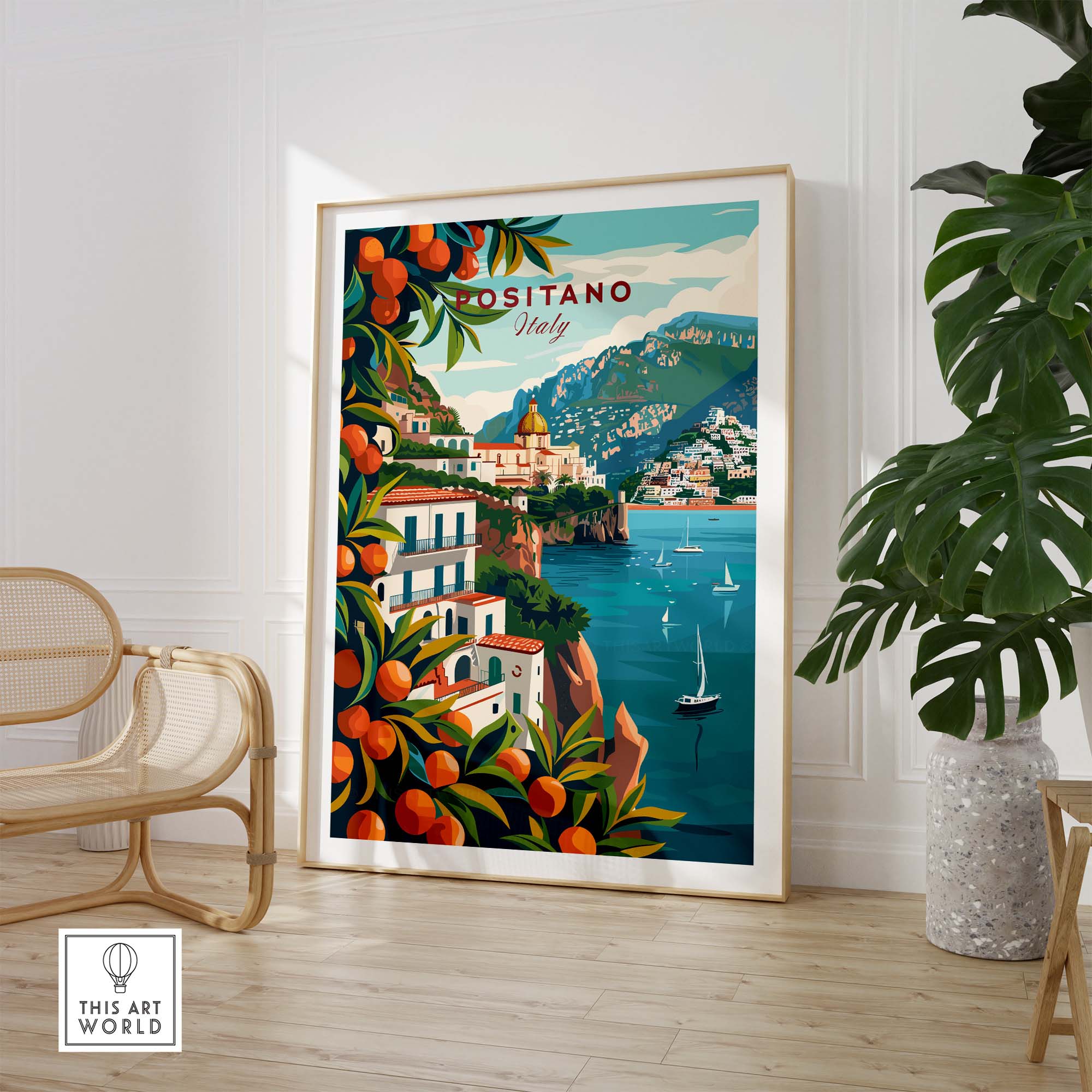 Positano Poster Print