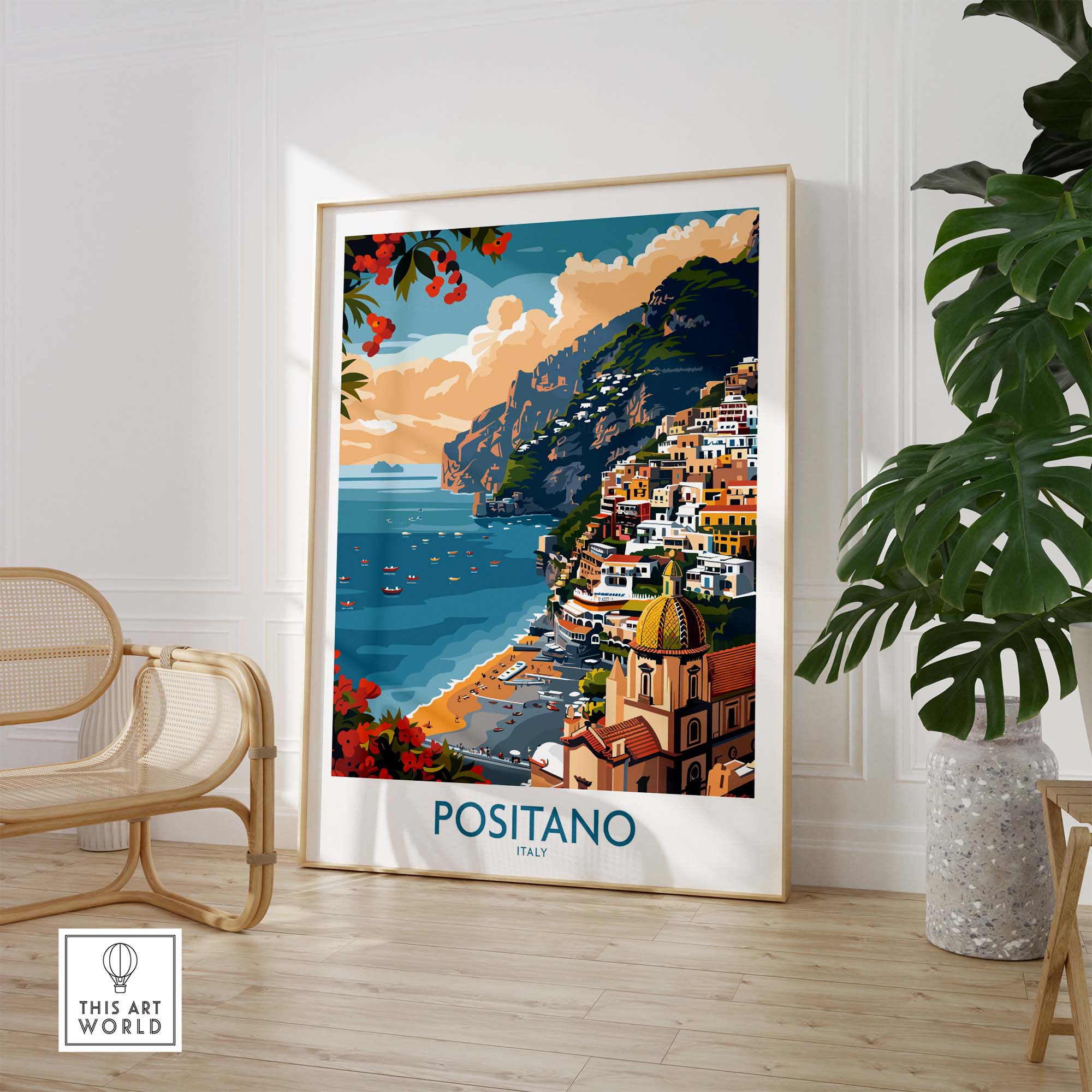 Positano Print Italy